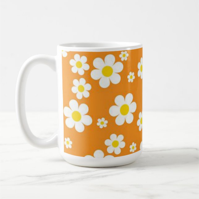 Happy Retro Blume Kaffee Tasse! Kaffeetasse (Links)