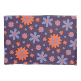 Happy Retro Blume Niedlich 70er Hippie Daisy Patte Kissenbezug