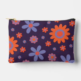 Happy Retro Blume Niedlich 70er Hippie Daisy Patte Zubehörtasche