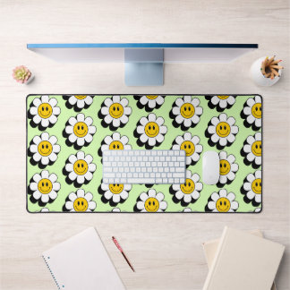 Happy Retro Blume Schreibtischunterlage