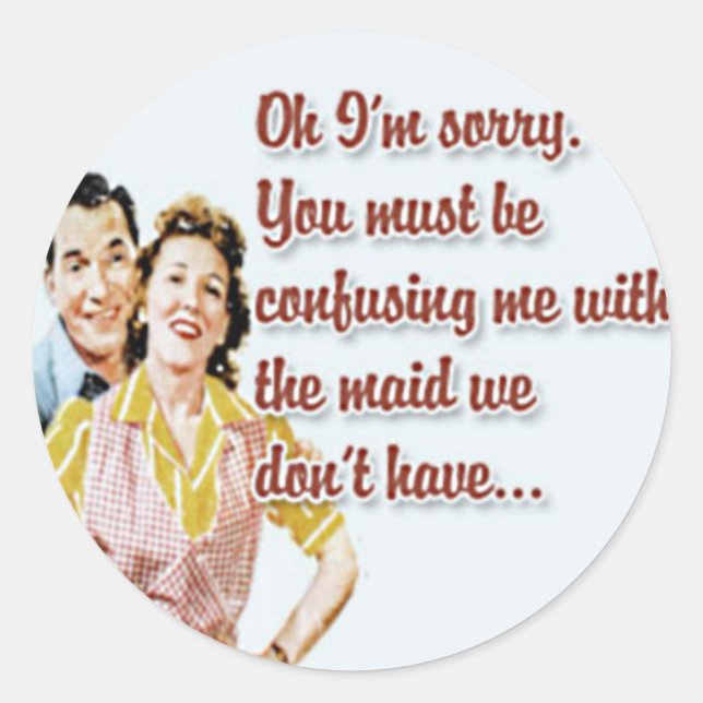 Happy Retro Hausfrau Stickers 2 (Vorderseite)