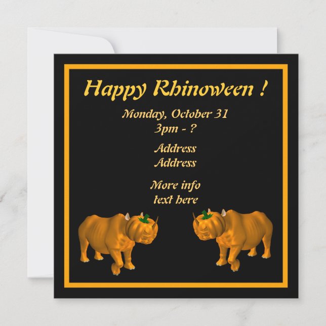 Happy Rhinoween ! (Vorderseite)