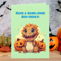 Happy Roar Einige Niedliche Dino Foto Halloween-Ka