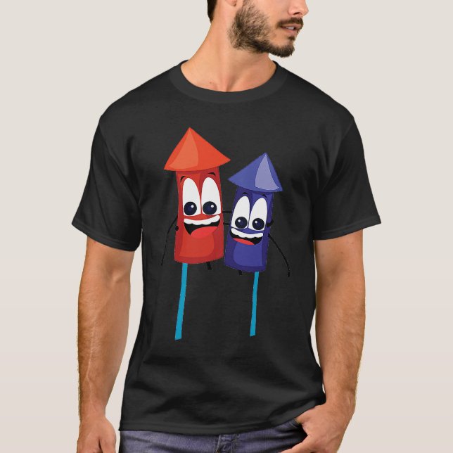 Happy Rockets Diwali T-Shirt (Vorderseite)