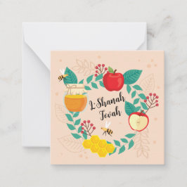 Happy Rosh Hashanah L'Shanah Tovah Holiday Mitteilungskarte