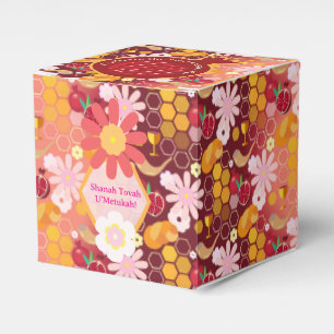 Happy Rosh Hashanah Muster personalisiert Gefallen Geschenkschachtel