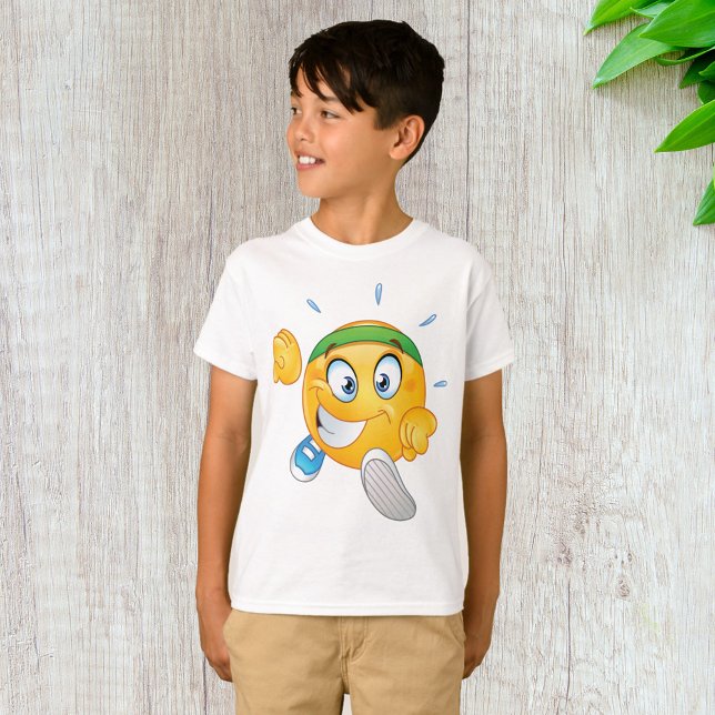 Happy Running Emoji T-Shirt (Von Creator hochgeladen)
