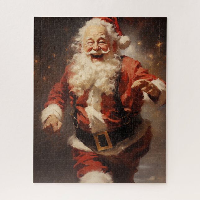 Happy Running Santa (Vertikal)