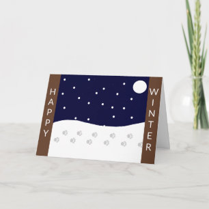 Happy Rural Winter Karte