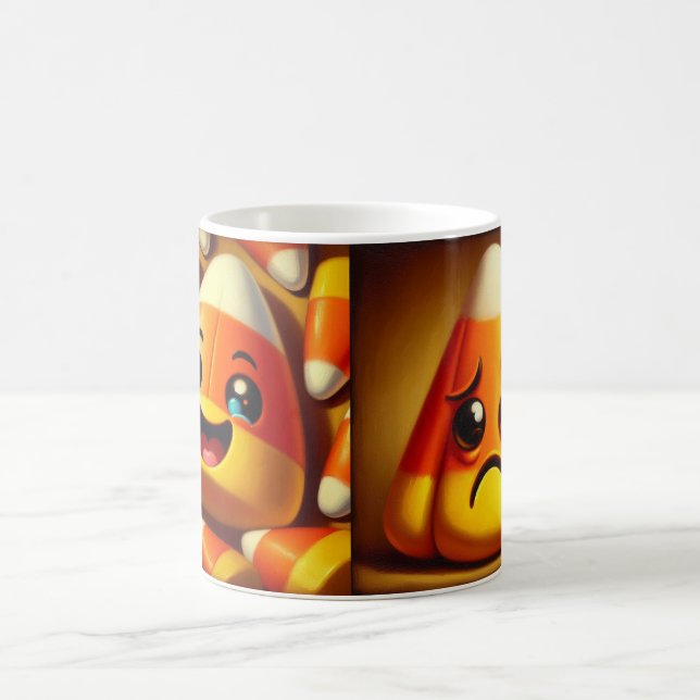Happy Sad Candy Corn Kaffeetasse (Mittel)