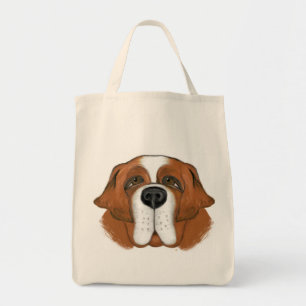 Happy Saint Bernard Tragetasche