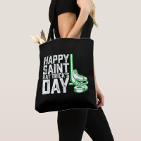 Happy Saint Hat Trick's Day Ice Hockey St Patricks