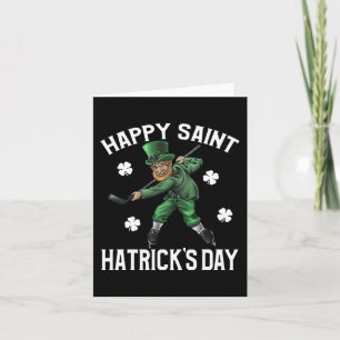 Happy Saint Hatricks Day St Patrick's Day Hockey L Karte