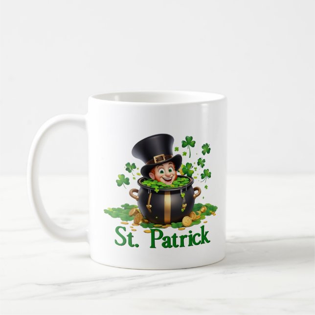 Happy Saint Patrick Day Kaffeetasse (Links)