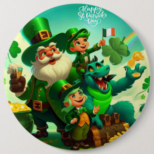 Happy Saint Patrick's Day bunt Button