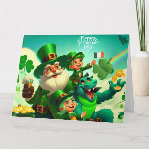 Happy Saint Patrick's Day bunt Karte