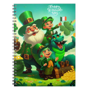 Happy Saint Patrick's Day bunt Notizblock