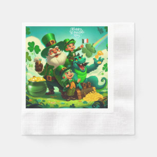 Happy Saint Patrick's Day bunt Serviette
