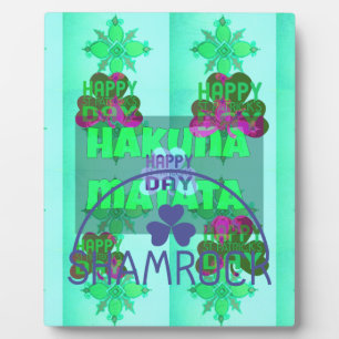Happy Saint Patrick's Day Hakuna Matata Kunstdruck Fotoplatte