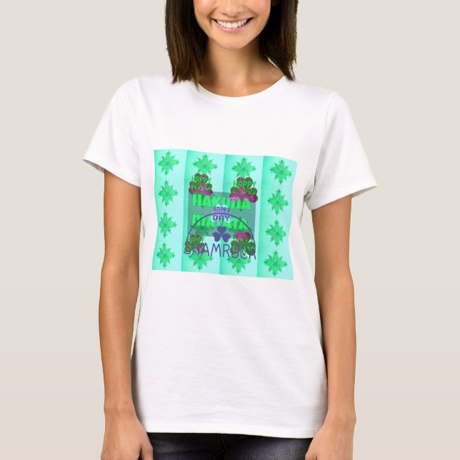 Happy Saint Patrick's Day Hakuna Matata Kunstdruck T-Shirt (Vorderseite)