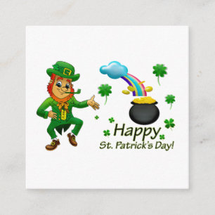 Happy Saint Patrick's Day Leprechaun Regenbogen Begleitkarte