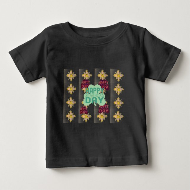 Happy Saint Patrick's Day Lovely Art Print Baby T-shirt (Vorderseite)