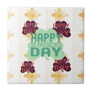 Happy Saint Patrick's Day Lovely Art Print Fliese