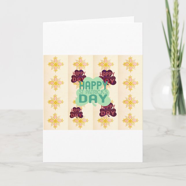 Happy Saint Patrick's Day Lovely Art Print Karte (Vorderseite)