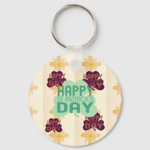 Happy Saint Patrick's Day Lovely Art Print Schlüsselanhänger