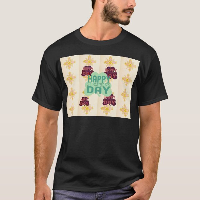 Happy Saint Patrick's Day Lovely Art Print T-Shirt (Vorderseite)