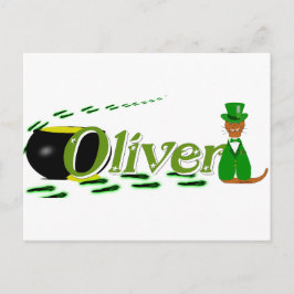 Happy Saint Patrick's Day Oliver Cube Postkarte