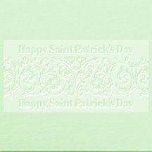 Happy Saint Patrick's Day Ornate Shamrock Border