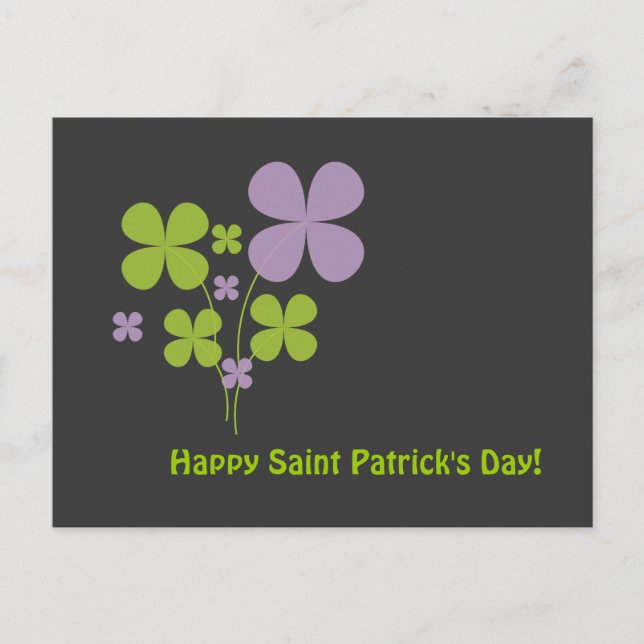 Happy Saint Patrick's Day Postkarte (Vorderseite)