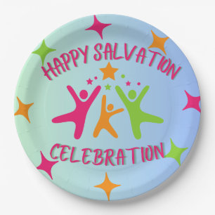 Happy Salvation Celebration-Christlich Kids Plate Pappteller