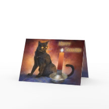 Happy Samhain Kitten und Candle.
