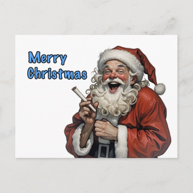 Happy Santa Claus Postkarte (Vorderseite)