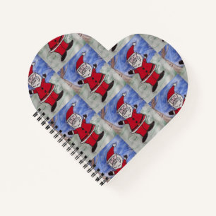 Happy Santa Heart Notizbuch