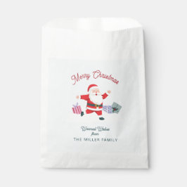 Happy Santa, hellblaue Weihnachten Geschenktütchen