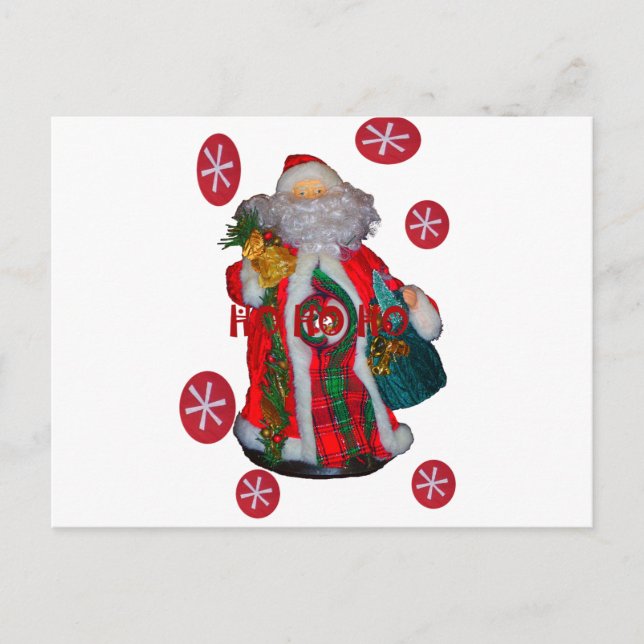 Happy Santa Hohabo Grußgrafik desi Feiertagspostkarte (Vorderseite)