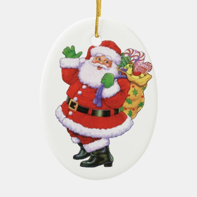 Happy Santa Ornament (Vorne)