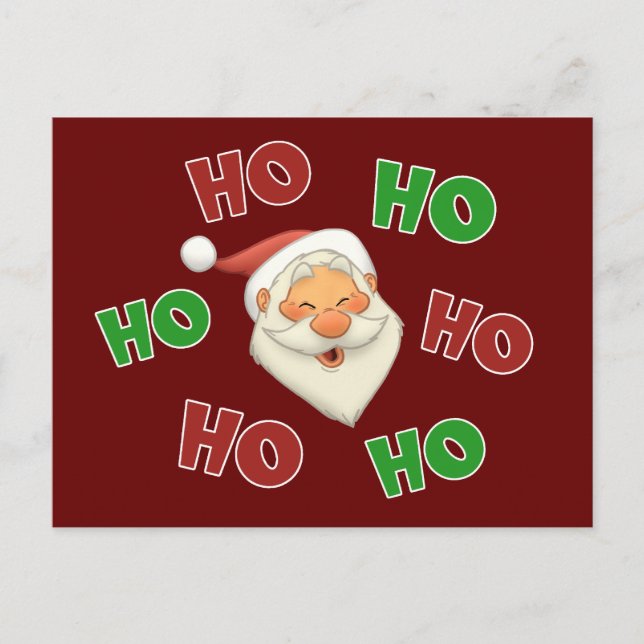 Happy Santa Postcard Feiertagspostkarte (Vorderseite)