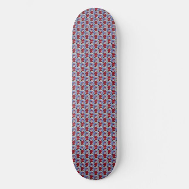 Happy Santa Skateboard (Vorderseite)