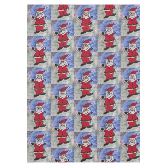 Happy Santa Tischdecke (Vorderseite)