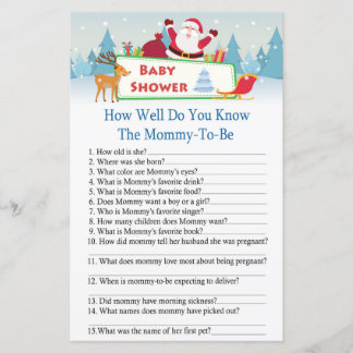 Happy Santa, wie gut Sie wissen, Babydusche