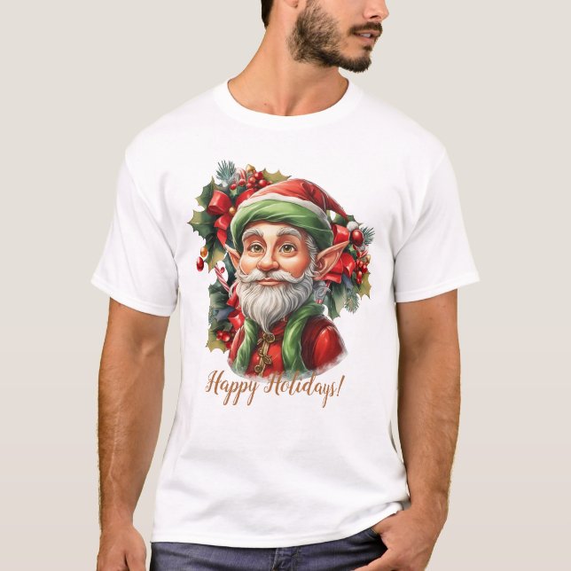 Happy Santa's Elf T-Shirt (Vorderseite)