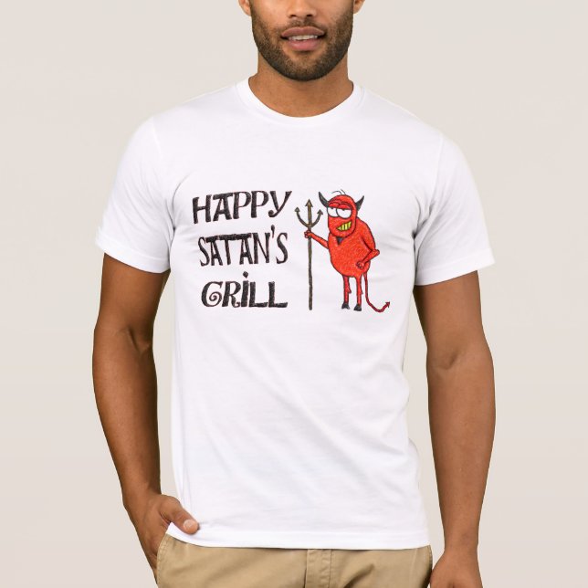 Happy Satans Grill T-Shirt (Vorderseite)