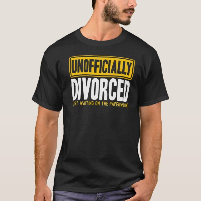 Happy Scheidung Party amtlich geschieden Paperwor T-Shirt (Vorderseite)