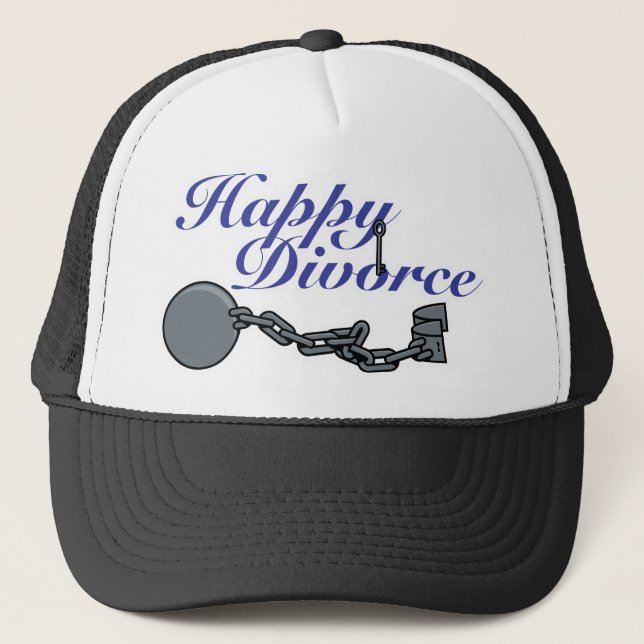 Happy Scheidung Truckerkappe (Vorderseite)
