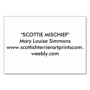 HAPPY SCOTTIE BIRTHDAY TISCHNUMMER