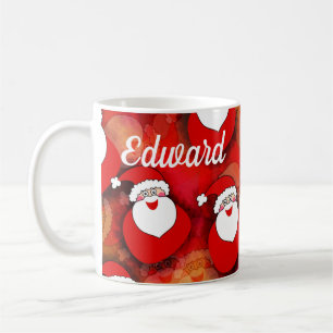 Happy Seamless Santa Claus Pattern Kaffeetasse